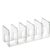 Maximize Desk Space with Clear Vertical File Organizer, 5-Slot Acrylic Document Holder for Papers and Magazines, Wall Mountable Office Storage Rack