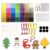 MaxMona Christmas Ornament Fuse Bead Kit, 3080 Pcs 28 Colors Melty Beads Craft Set with Pegboard, Tweezers, Ornament Cords, Keychains, Magnets and 24 Holiday Patterns, Ages 14+
