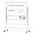 Maxtek 48 x 60 Large Mobile Dry Erase Board Magnetic Rolling Double-Sided