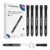 maxtek Magnetic Black Dry Erase Markers with Eraser, Ultra Fine, 6 Count
