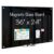 maxtek Magnetic Glass Dry Erase White Board, 36″ x 24″ Black Glass Board for Wall Mounted, Includes 6 Magnets with Marker Tray, 3 Markers and 1 Eraser for Classroom Home, Office Supplies