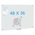 maxtek Magnetic Glass Dry Erase White Board, 48″ x 36″ Frameless Glass Board for Wall Mounted, Includes 5 Magnets, 3 Markers and 1 Eraser for Classroom Home, Office Supplies (White)