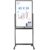 maxtek Magnetic Mobile White Board, 40 x 24 Double Sided Dry Erase Board Rolling Whiteboard, Aluminum Frame Standing Whiteboard on Wheels for Home Office Classroom (40 x 24 Black)