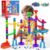 MaxTronic Marble Run Kit for Kids,Upgrade Marble Maze Kit 16mm Marbles 109pcs Building Blocks STEM Learning Toys Christmas Birthday Gift for Kids Aged 3-12