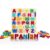 MAYAPHILOS Wooden Alphabet Puzzle, Learn Spanish for Kids with 27 Spanish Letters, Colorful ABC Shape Puzzles for Kids, Preschool Educational Learning Toys for Girls and Boys