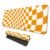 MAY FLOWER Gaming Mouse pad, Large Laptop Mousepad, Full Keyboard Mat, Long Computer Mouse Mat for Home and Office, Anti-Slip Rubber Base, 31.5 x 11.8 Inches (Checkered)