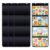 MAYJOYDIY 4 Pcs Black Storage Pocket Chart for Classroom 37.4×13.5 in 4 Pockets Hanging Wall File Organizer Wall Mounted Classroom Schedule Pocket Chart for Teachers Homework Cards Drawing Pictures