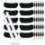 MBAIYO Sports Eye Stickers Black, 100 Pairs face Strips with 2 Markers, Breathable Eye Supplies，Self-Adhesive Sport Sticker Accessories for Baseball Football Softball Games
