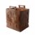 MCMUZKZS Storage Basket Woven Leather Laundry Organizer Tote with Wooden Handles Reinforced Stitched Sides Lined Interior Sturdy Frame Suitable for Bedroom Kids Room Organization, Brown