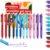 MCOLIMA Erasable Gel Pens, 12 Pack Retractable Erasable Pens with Clicker, 0.7mm Fine Point Quick Dry Ink, 6 Vibrant Assorted Colors for Note Taking, Planners, Journaling, School Office Supplies