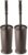 mDesign Metal Freestanding Slim Toilet Bowl Brush and Holder (Pack of 2)