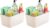 mDesign Small Plastic Shower/Bath Storage Organizer Caddy Tote with Handle for Dorm, Shelf, Cabinet – Hold Soap, Shampoo, Conditioner, Combs, Brushes, Lumiere Collection, Cream/Beige (Pack of 2)