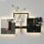 MDEUFYWEGB 3D LED wall decor: modern geometric glowing art wall clock.