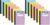 Mead Composition Notebook, College Ruled 7.5″ x 9.75″ Paper, 100 Sheets, Assorted Pastel Colors (850218) (Pack of 12)
