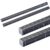 MeasureMate Learning Ruler, Four-Sided Math Tool for Students, Teaching Number Lines, Fraction Line, with Metric and Imperial, Black, 2-Pack