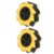 Mecanum Wheel 80mm Omni Directional Robot Car Components ABS Rubber Construction for TT Motor DIY Smart Vehicle Projects Drifting and Lateral Movement (1 Pair)