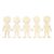 MECCANIXITY 50 Pcs Unfinished Wooden Person Cutouts 1.89 Inch People Figure Wood Cutouts Kit Wooden Chips for DIY Crafts Painting Creative Woodcraft Projects Home Decor