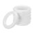 MECCANIXITY Craft Foam Wreath 10cm/3.94″ White 6 Pcs | Lightweight, Round Foam Wreath Polystyrene Circles Ring for Wedding Home Flower Projects DIY Arts Christmas Decoration
