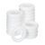 MECCANIXITY Craft Foam Wreath 7cm/2.76″ White 20 Pcs | Lightweight, Round Foam Wreath Polystyrene Circles Ring for Wedding Home Flower Projects DIY Arts Christmas Decoration