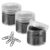 MECCANIXITY Paper Clips Small Size 1.1 Inch Vinyl Coated to Prevent Tearing Pages with Box for Organize Office Home Black Count 600