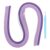 MECCANIXITY Paper Quilling Kit, 21.3 Inch 5mm Paper Quilling Strips with Blue Pen for Beginners DIY Hand Crafts Teaching Tools Flower Decoration(Purple, Pack of 120)