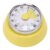 Mechanical Countdown Timer with Visual Display Dial Stainless Steel Timer for Learning Office Home Kitchen Gym, Magnet – Backed Visual Timer for Time Management and (Pale Yellow)
