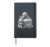 Mechanical Gorilla Monkey Sci-Fi Robot Cyberpunk Cyborg Hardcover Journal, Black