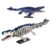 Mechanical Mosasaurus Dinosaur Building Block Set for Adults, Compatible with Lego Dinosaur, 1026PCS Ocean Animal Skeleton World Model Toys with Stand, STEM Collection Gifts for Teens Boys Age 8-12