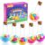 MeCids Magic Potion Bubble Bath Bombs for Kids -Bath Color Tablets Bath Potions for Toddlers Ages 4-12 Fun Science Kit Gift for Birthday, Halloween，Christmas- 6 Pack (Shaped Gems & Stars)