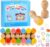 MeCids Stamps for Kids, 21Pcs Wooden Stamp Set – Animal Stamps Star Rainbow Cute Pattern Stamp for Kids Birthday Gift Party Favor Carnival Prizes, Kid Art Projects