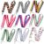 Medal Ribbons 15pcs Rainbow Phone Straps Ribbon Neck Strap Lanyard for Keys ID Badge Holder Keychain Lariat Rope(Color2)