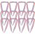 Medal Ribbons 40pcs Medal Ribbons Red White Award Lanyards Clips Neck Cord Accessory Competition Multi-Function Strap