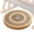 Meditation Floor Pillow with Foam, Handwoven Round Yoga Seating Mat for