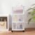Medium 3-Drawer Rolling Utility Cart, Portable Plastic Storage Cart with Casters, Pre-Assembled Mobile Organizer for Home Office Kitchen
