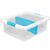 Medium 37 Quart Split And Store Clear Storage Bin With Divider See Through Compartment Organizer Stackable Plastic Container For Closet Pantry Household Multi Item Storage Box