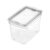 Medium Tall Dry Goods Storage Bin, 5” L x 8.1” W x 6” H, Clear