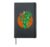 Medusa Girl Cartoon Funny Caricature Cool Comic Gift Idea Hardcover Journal, Black