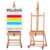 MEEDEN Art Painting Easel: Professional Crank Easel – Heavy Duty Beech Wood Studio H Frame Stand – Height Adjustable 71″ to 98″