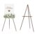 MEEDEN Easel Stand for Wedding Sign: Wood Tripod for Poster Board – Wooden Easel Standing for Display Welcome Picture