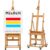 MEEDEN Enlarged Heavy-Duty H-Frame Easel: Artist Solid Beech Wooden Studio Easel – Professional Painting Art Easel Stand with 4 Lockable Wheels & Leveling Bolts – Hold Canvas up to 86″ H
