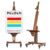 MEEDEN Extra Large Painting Easel: Solid Beech Wood Artist Studio Easel – Professional Art Easel Stand for Adults – Adjustable Movable Tilting Easels for Canvas up to 71″