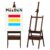 MEEDEN Studio H-Frame Easel with Art Supply Storage Drawer – Adjustable (60″~75″) Solid Beech Wood Easel Stand for Artists, Students and Adults, Holds Canvas Art up to 36″ – Walnut