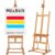 MEEDEN Studio H-Frame Easel with Storage Tray, Solid Beech Wood Artist Painting Easel, Best Wooden Floor Easel, Holds Canvas Art up to 48″