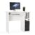 Meerveil Computer Desk Desk with Storage Compartment Cable Management for Office Study 85 x 45 x 75 cm White