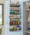 Mefirt Over The Door Pantry Organizer, Pantry Organization and Storage, 6-Tier Deep Baskets Hanging Heavy-Duty Metal, Wall Spice Rack Seasoning Shelves for Home & Kitchen, Laundry Room Bathroom, Black
