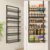 Mefirt Over The Door Pantry Organizer, Pantry Storage and Organization, 6-Tier Adjustable Hanging Baskets, Metal Wall Mount Spice Rack Seasoning Shelves for Home & Kitchen, Laundry Bathroom – Black