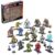 MEGA HALO Action Figures Building Toys Set, Character Pack with 339 Pieces, Poseable Articulation, 2 Inches Tall, Kids or Adult Collectible