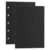 MEGAPENNA 100 Sheets A8 Punched Refill Paper Binder Paper [Black]