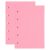 MEGAPENNA 100 Sheets A8 Punched Refill Paper Binder Paper [Light Pink]