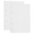 MEGAPENNA 100 Sheets A8 Punched Refill Paper Binder Paper [White]